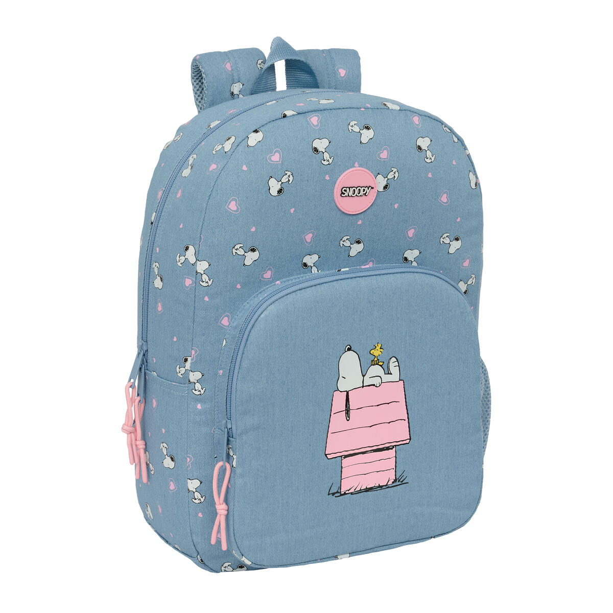 Zaino Scuola Snoopy Denim 30 X 46 X 14 cm