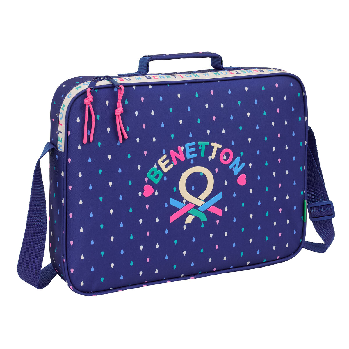 Zaino Scuola Benetton Drop Multicolore 38 X 28 X 6 cm