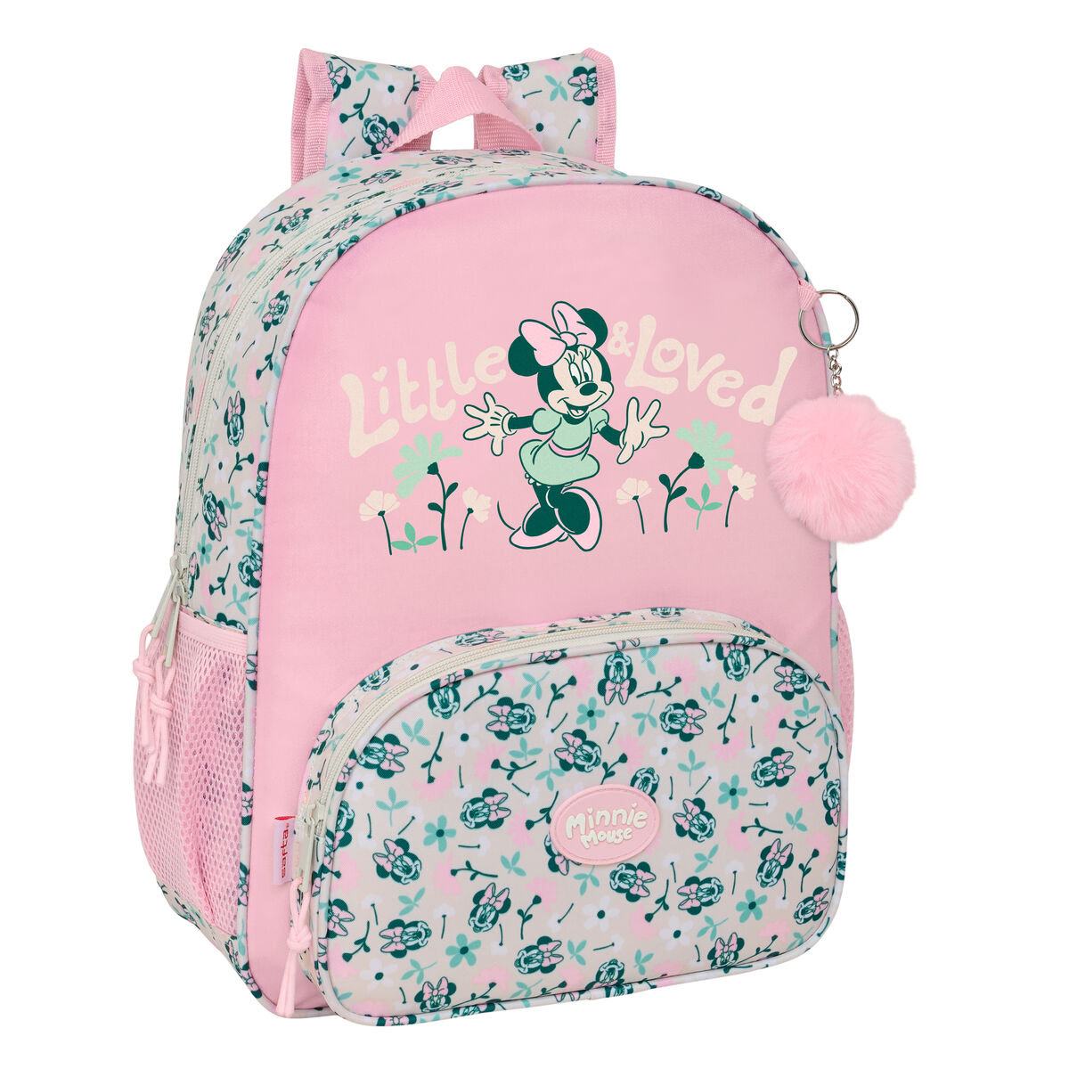 Zaino Scuola Minnie Mouse Minty Rosa 32 X 38 X 12 cm