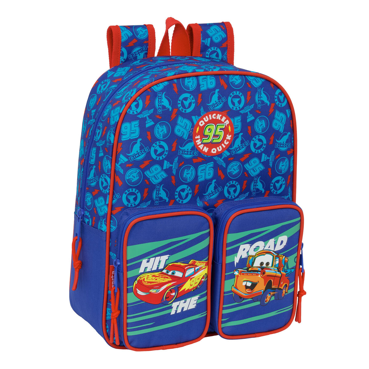 Zaino Scuola Cars Multicolore 27 X 33 X 10 cm