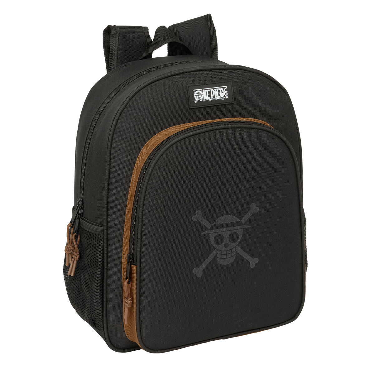 Zaino Scuola One Piece Nero 32 X 38 X 12 cm