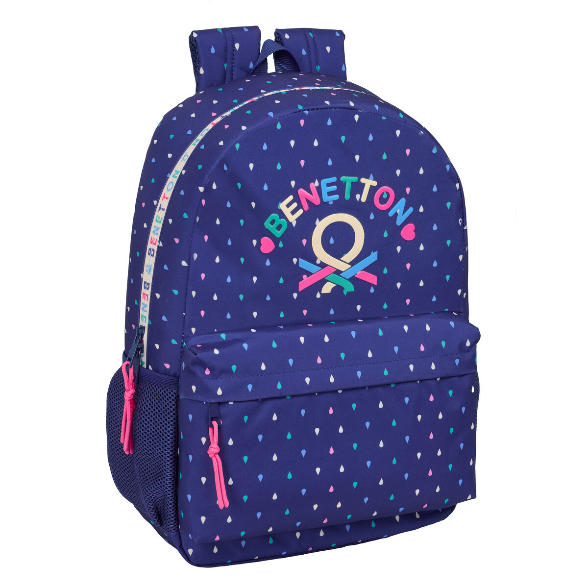 Zaino Scuola Benetton Drop Multicolore 30 X 46 X 14 cm