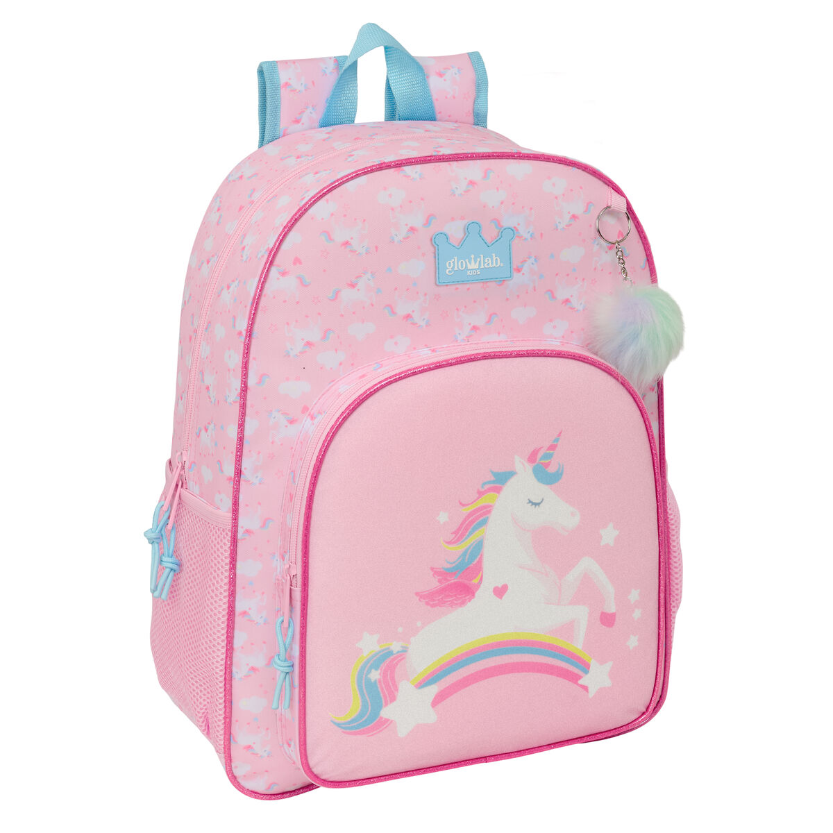 Zaino Scuola Glow Lab Rosa 33 X 42 X 14 cm