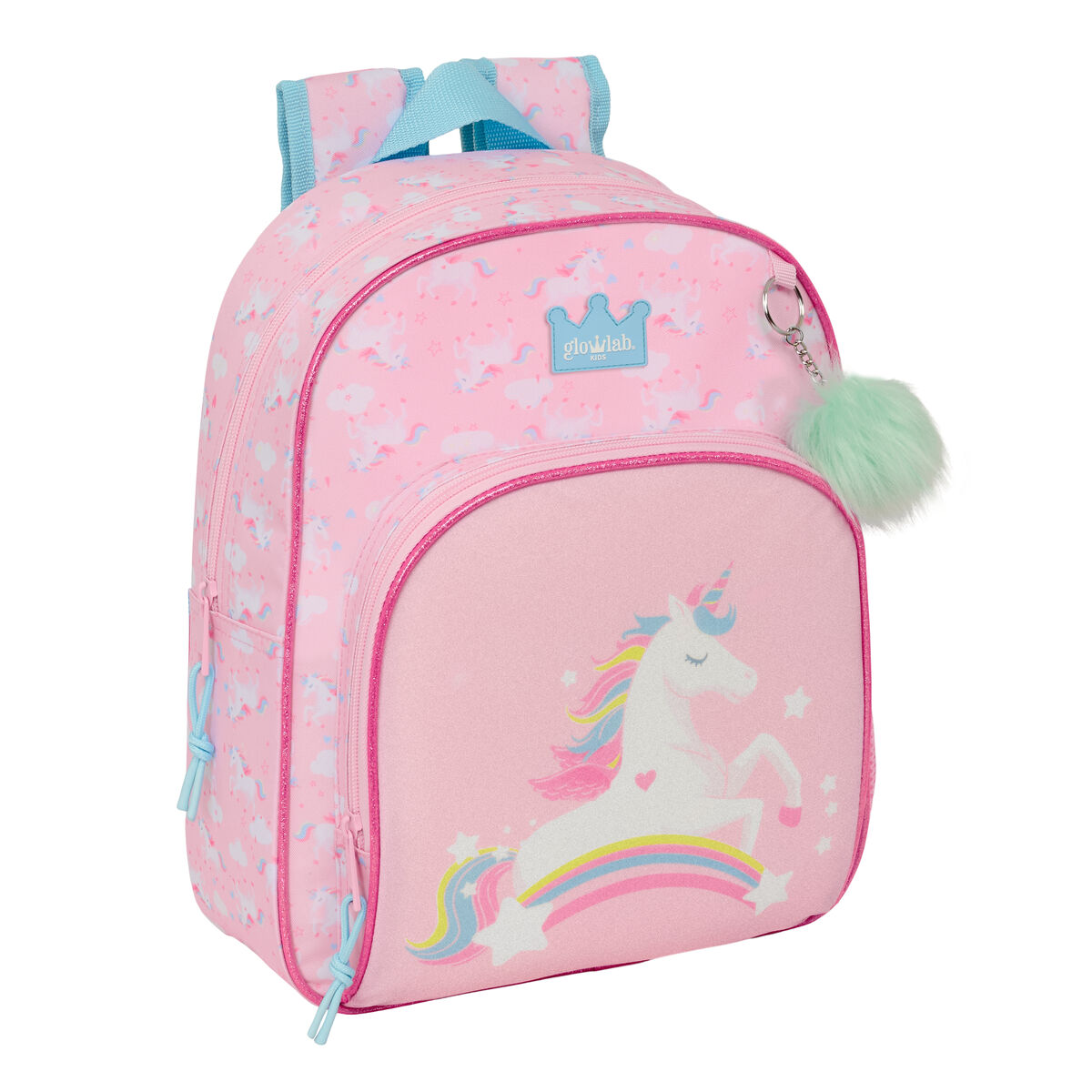 Zaino Scuola Glow Lab Rosa 28 X 34 X 10 cm