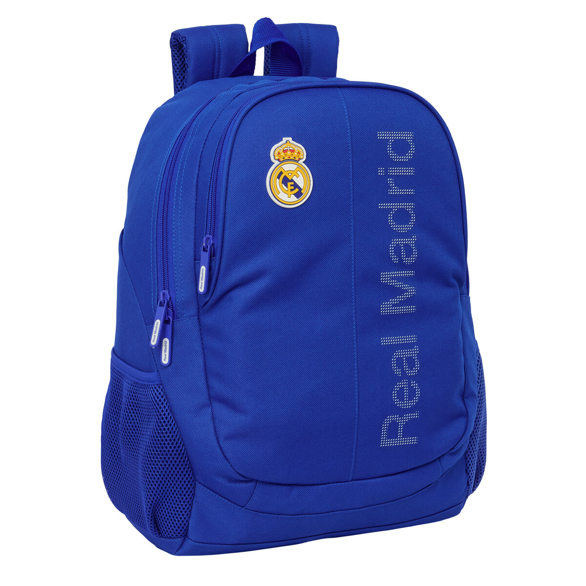 Zaino Scuola Real Madrid C.f. Azzurro 32 X 44 X 16 cm