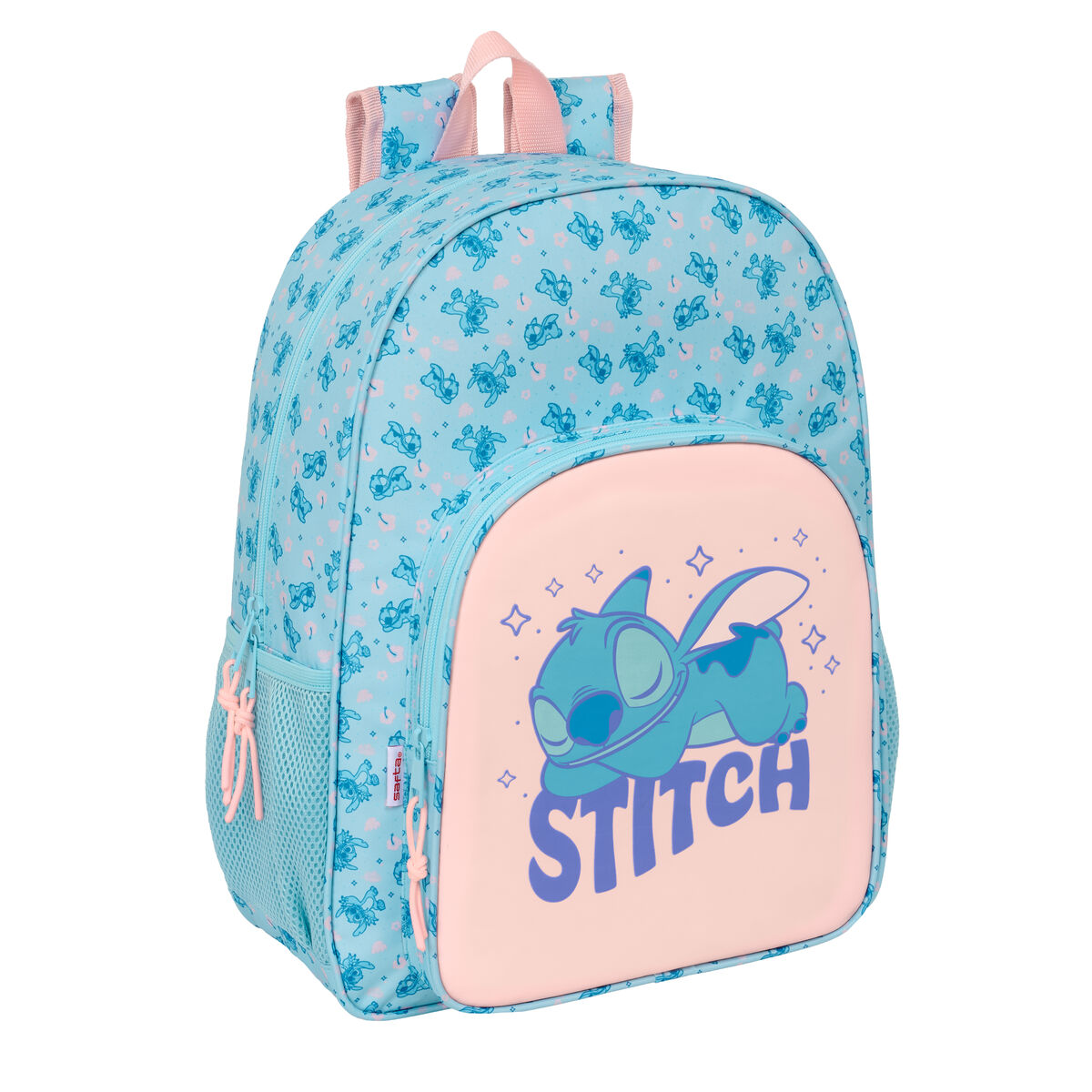 Zaino Scuola Lilo & Stitch Ohana Azzurro 33 X 42 X 14 cm