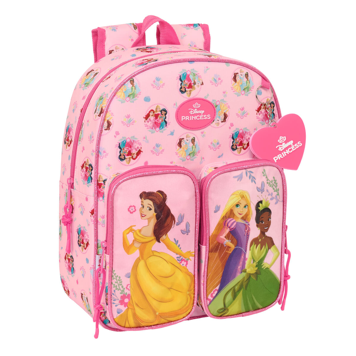 Zaino Scuola Disney Princess Rosa 26 X 34 X 11 cm