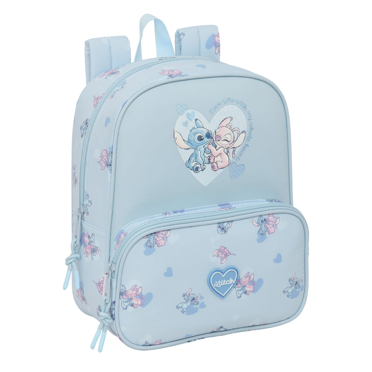 Zaino Scuola Lilo & Stitch Azzurro Chiaro 22 X 27 X 10 cm