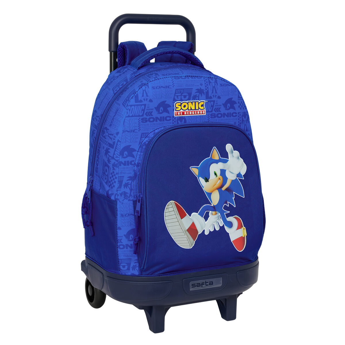 Zaino Scuola Sonic Azzurro 33 X 45 X 22 cm