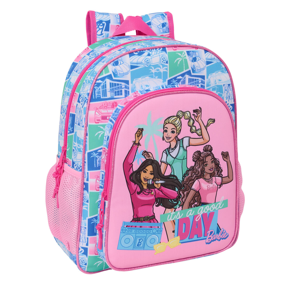 Zaino Scuola Barbie Multicolore 32 X 38 X 12 cm