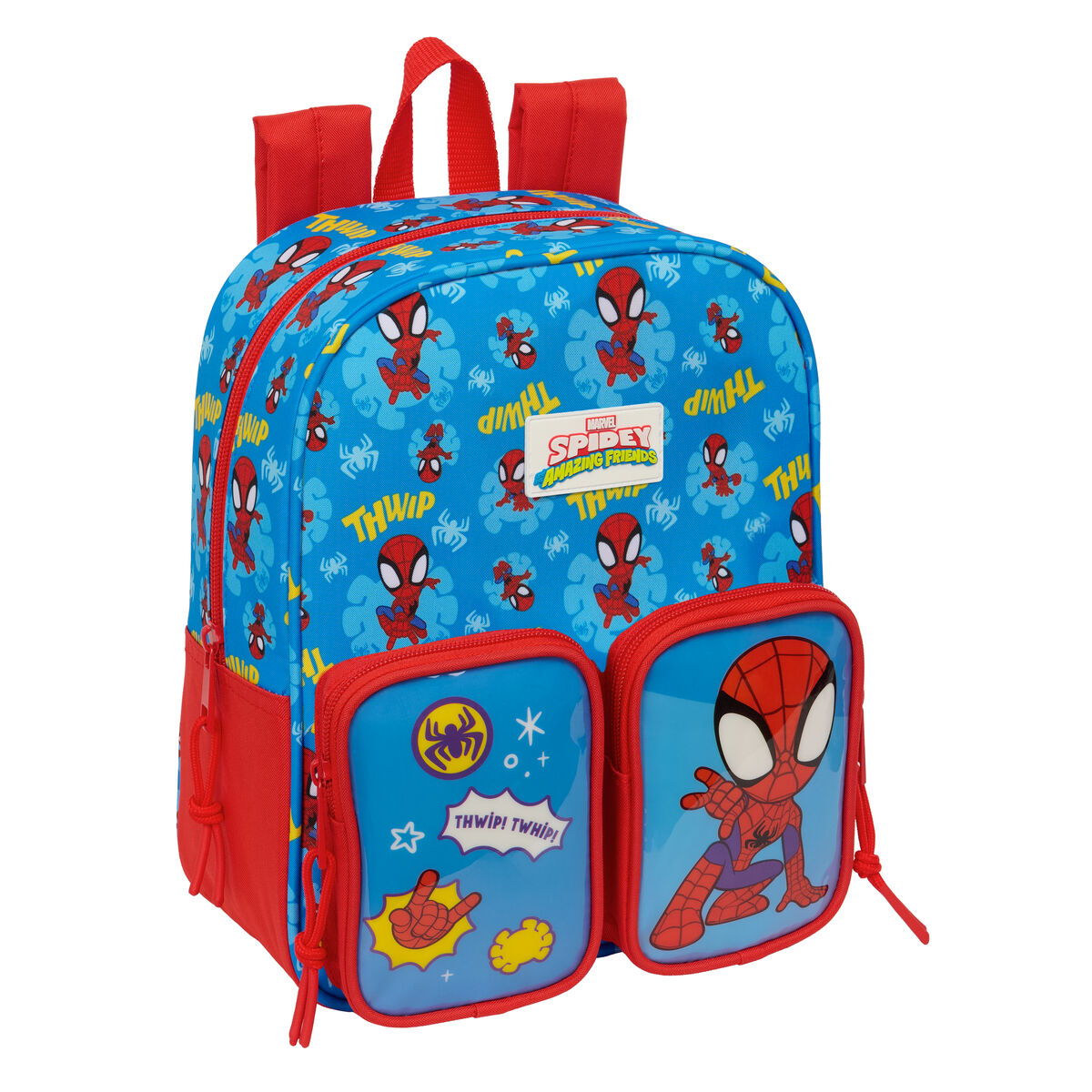 Zaino Scuola SpideR-Man Azzurro Rosso 22 X 27 X 10 cm