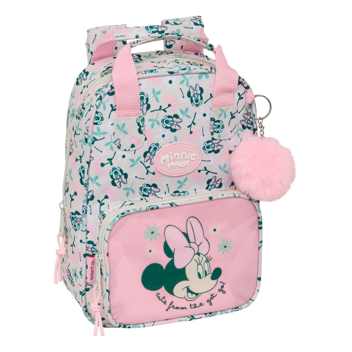 Zaino Scuola Minnie Mouse Minty Rosa 20 X 28 X 8 cm