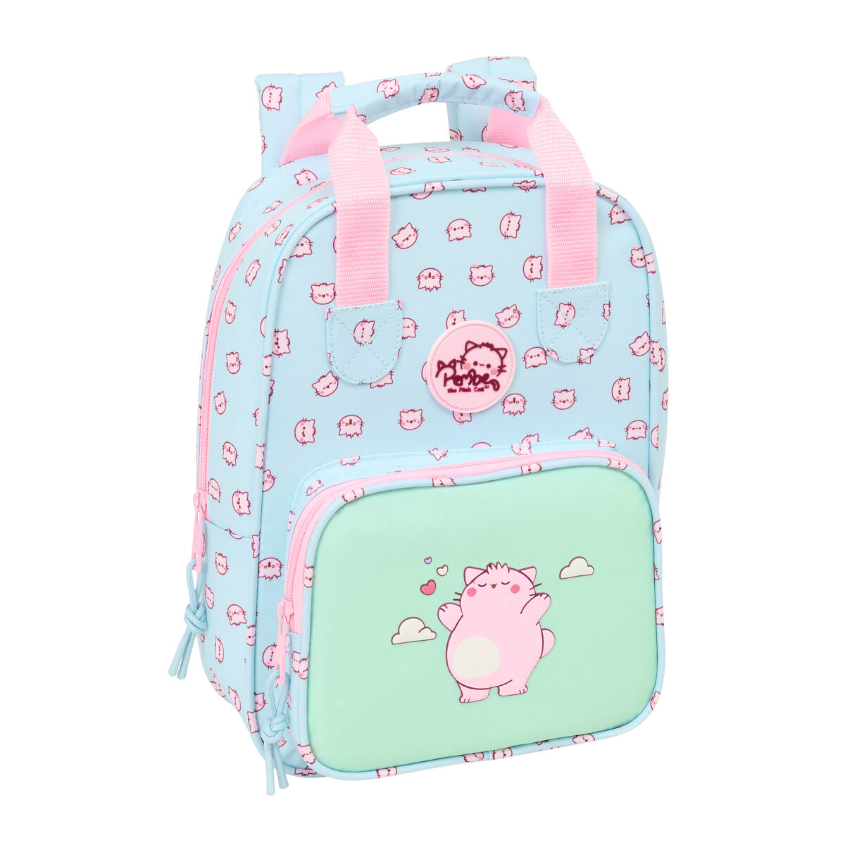 Zaino Scuola Pembe The Pink Cat Multicolore 20 X 28 X 8 cm