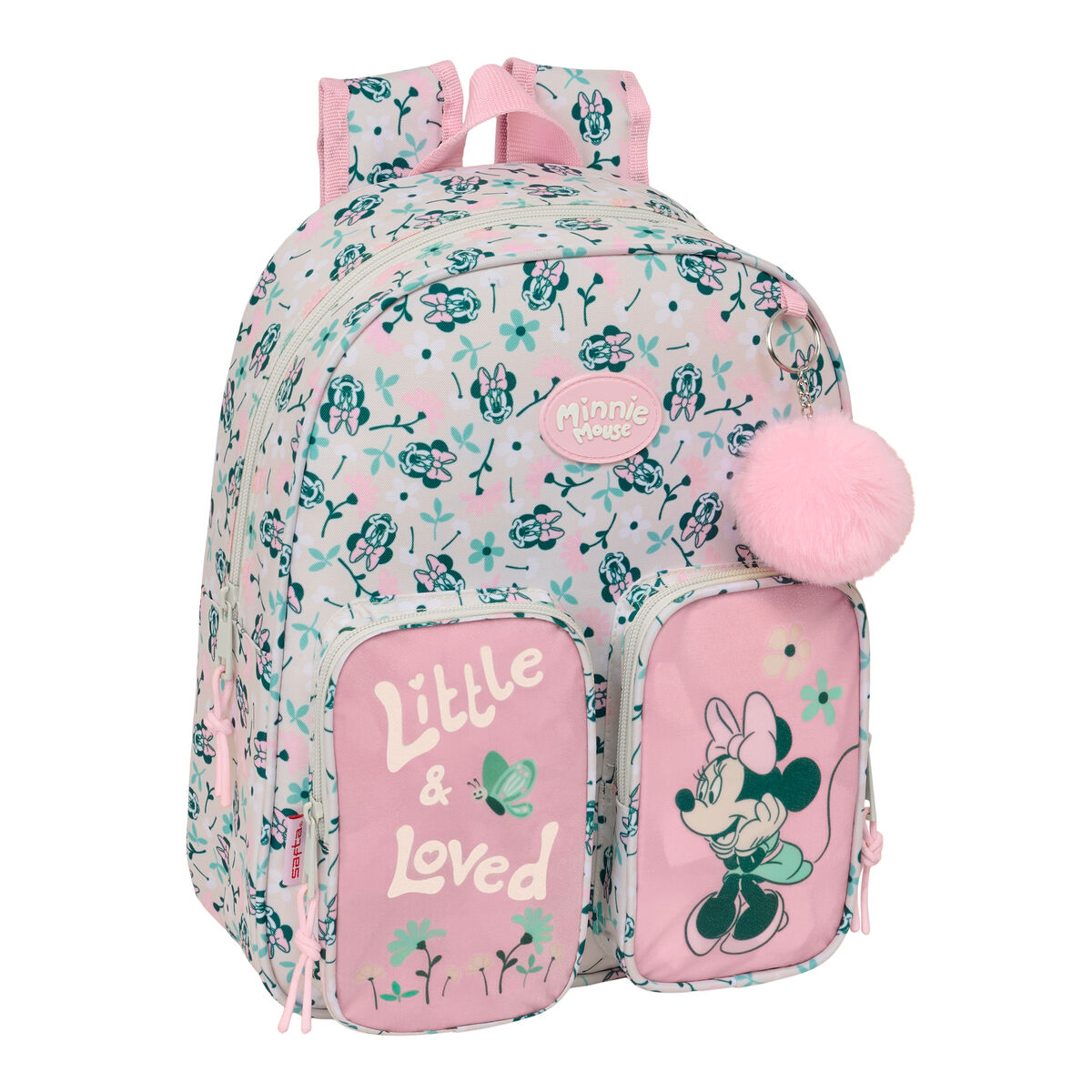 Zaino Scuola Minnie Mouse Minty Rosa 28 X 34 X 10 cm