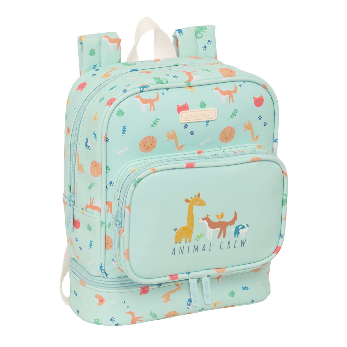 Zaino Scuola Safta Pandi Azzurro Chiaro 22 X 27 X 10 cm