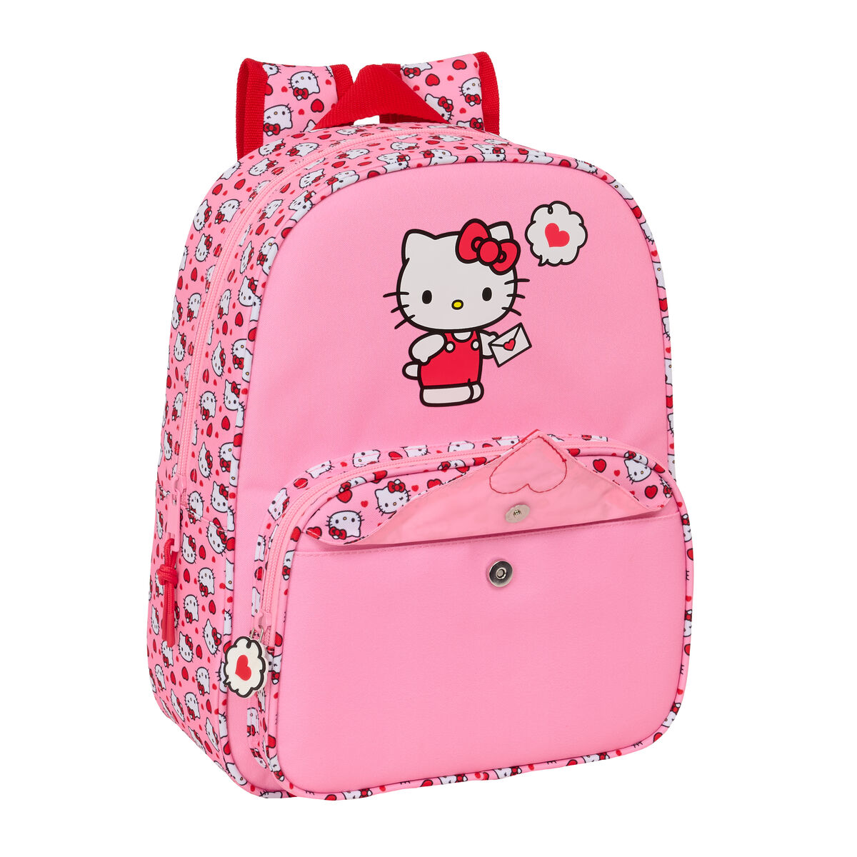 Zaino Scuola Hello Kitty Rosa 26 X 34 X 11 cm