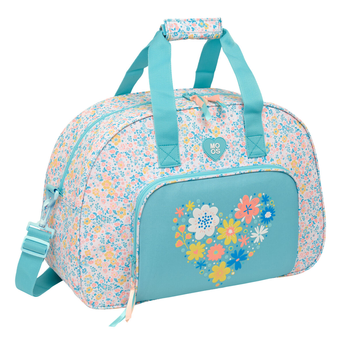 Borsa Da Palestra Moos Fiori Multicolore 48 X 33 X 21 cm