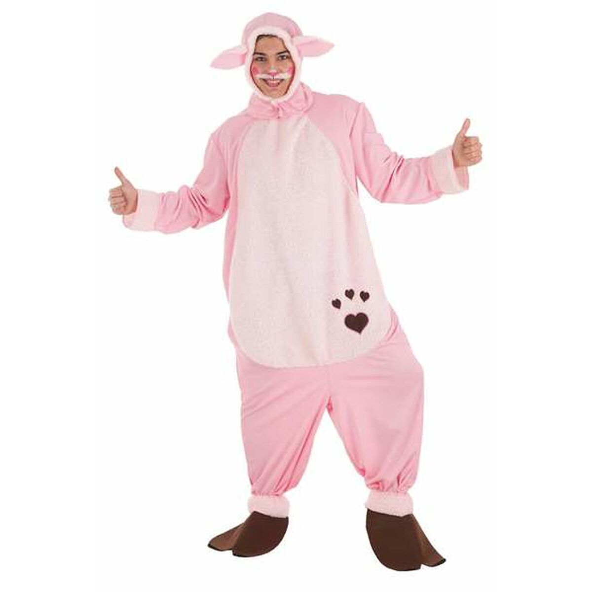 Costume Per Adulti Rosa Maiale L (3 Pezzi)