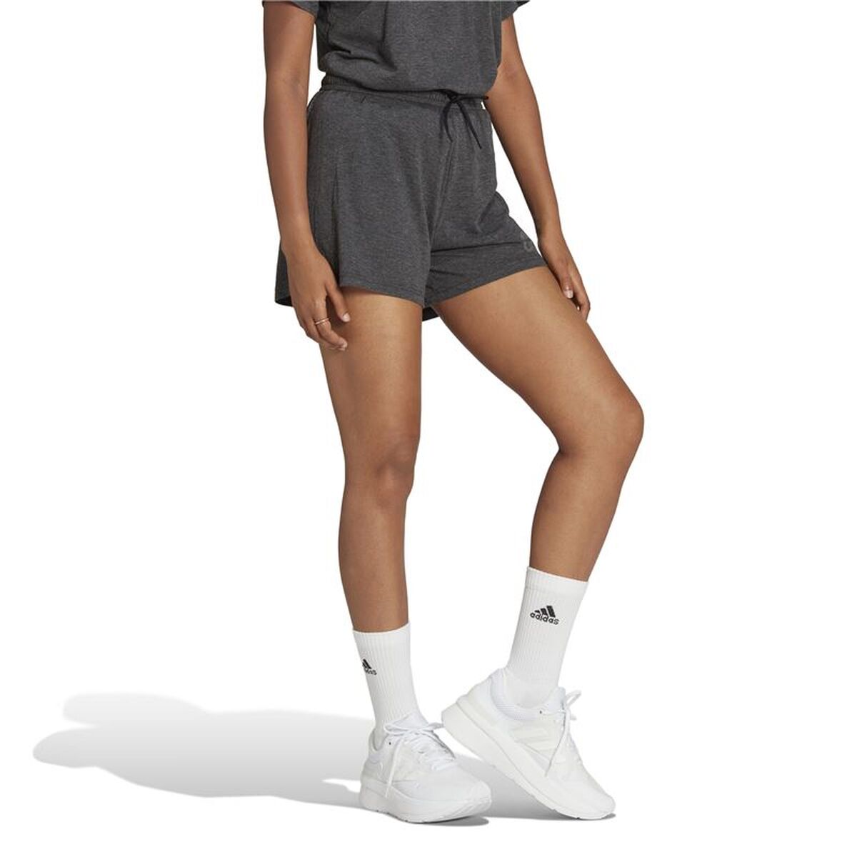 Pantaloncini Sportivi Da Donna Adidas Future Icons Winners Grigio Scuro Taglia:m - Image 4