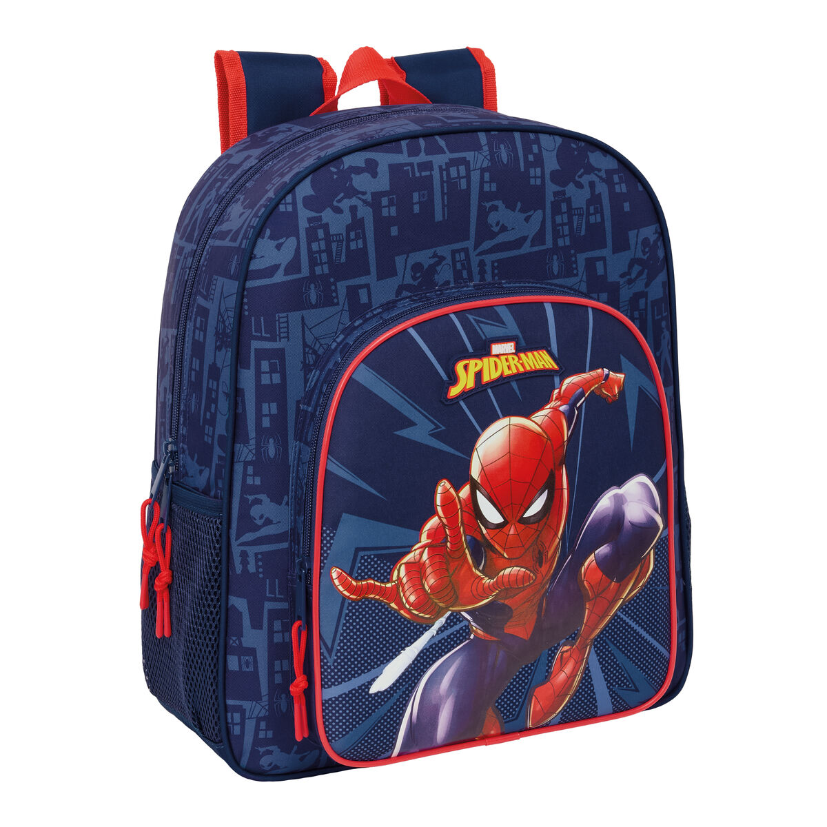 Zaino Scuola SpideR-Man Azzurro 32 X 38 X 12 cm