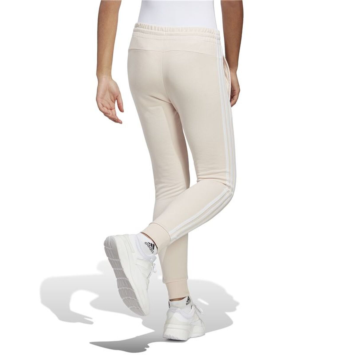 Pantalone Lungo Sportivo Adidas Essentials 3s Beige Donna Taglia:xl - Image 3