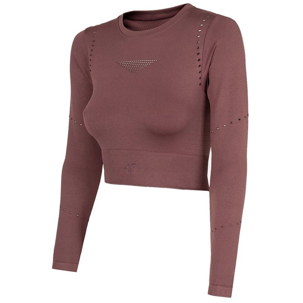 Maglia A Maniche Lunghe Da Donna 4f Bordeaux Taglia:m/l