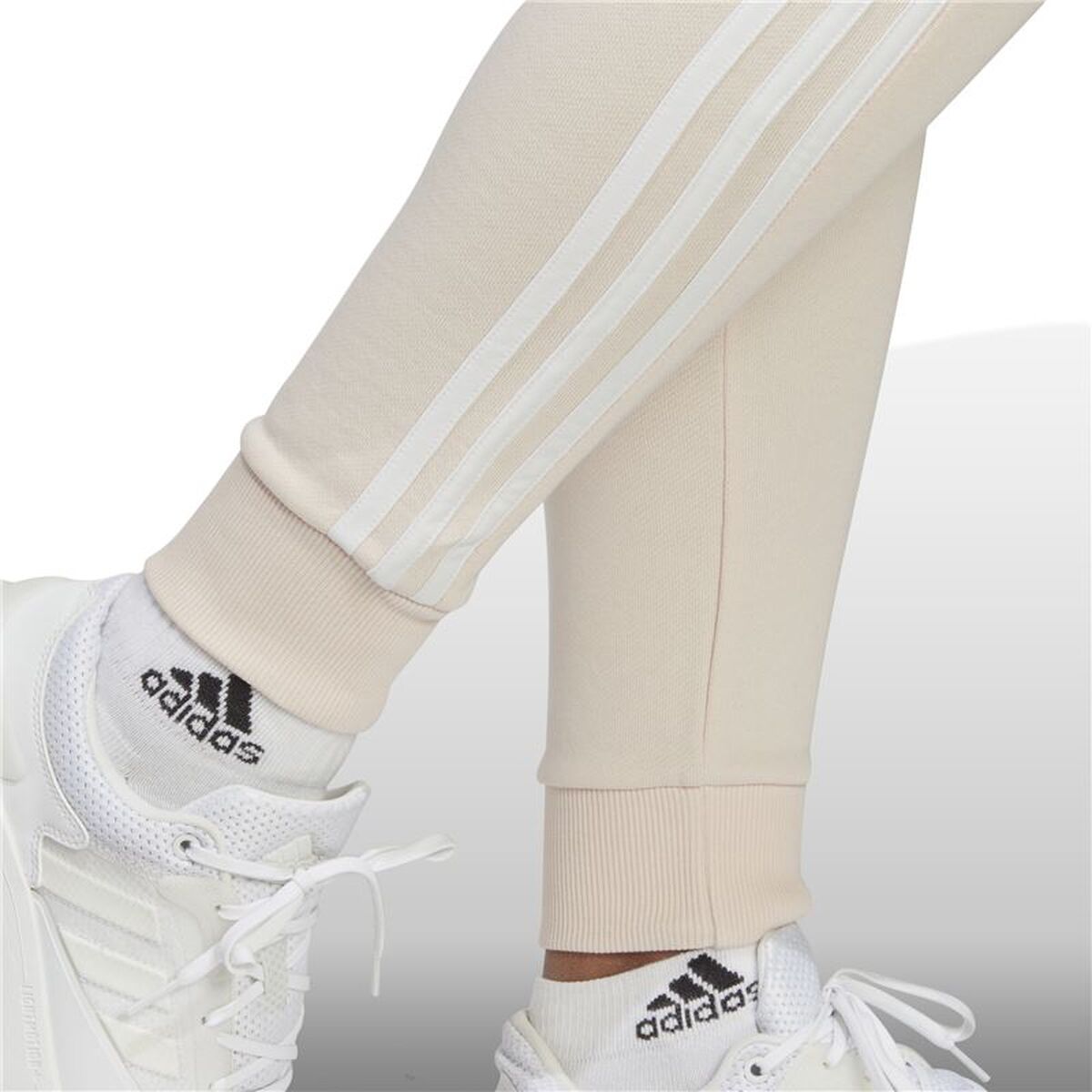 Pantalone Lungo Sportivo Adidas Essentials 3s Beige Donna Taglia:xl - Image 6