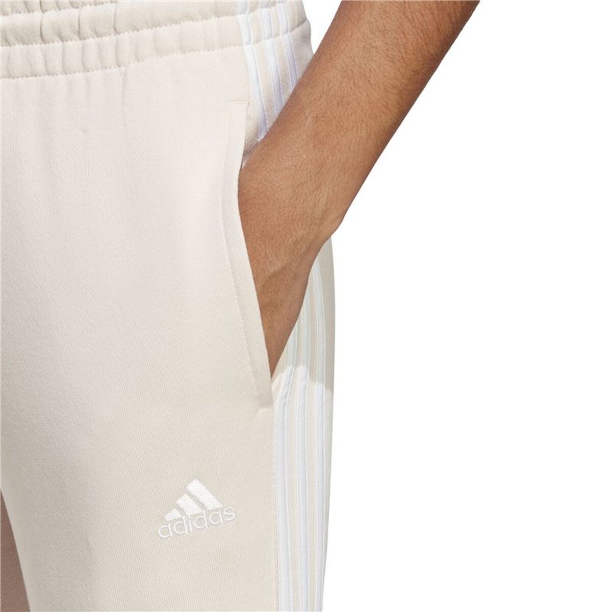 Pantalone Lungo Sportivo Adidas Essentials 3s Beige Donna Taglia:xl - Image 5