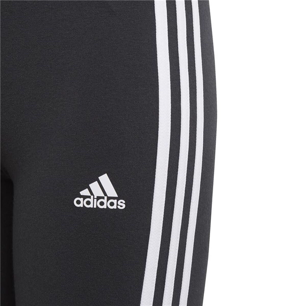 Leggings Sportivi Per Bambini Adidas Essentials 3 Bandas Nero Taglia:13-14 Anni - Image 3