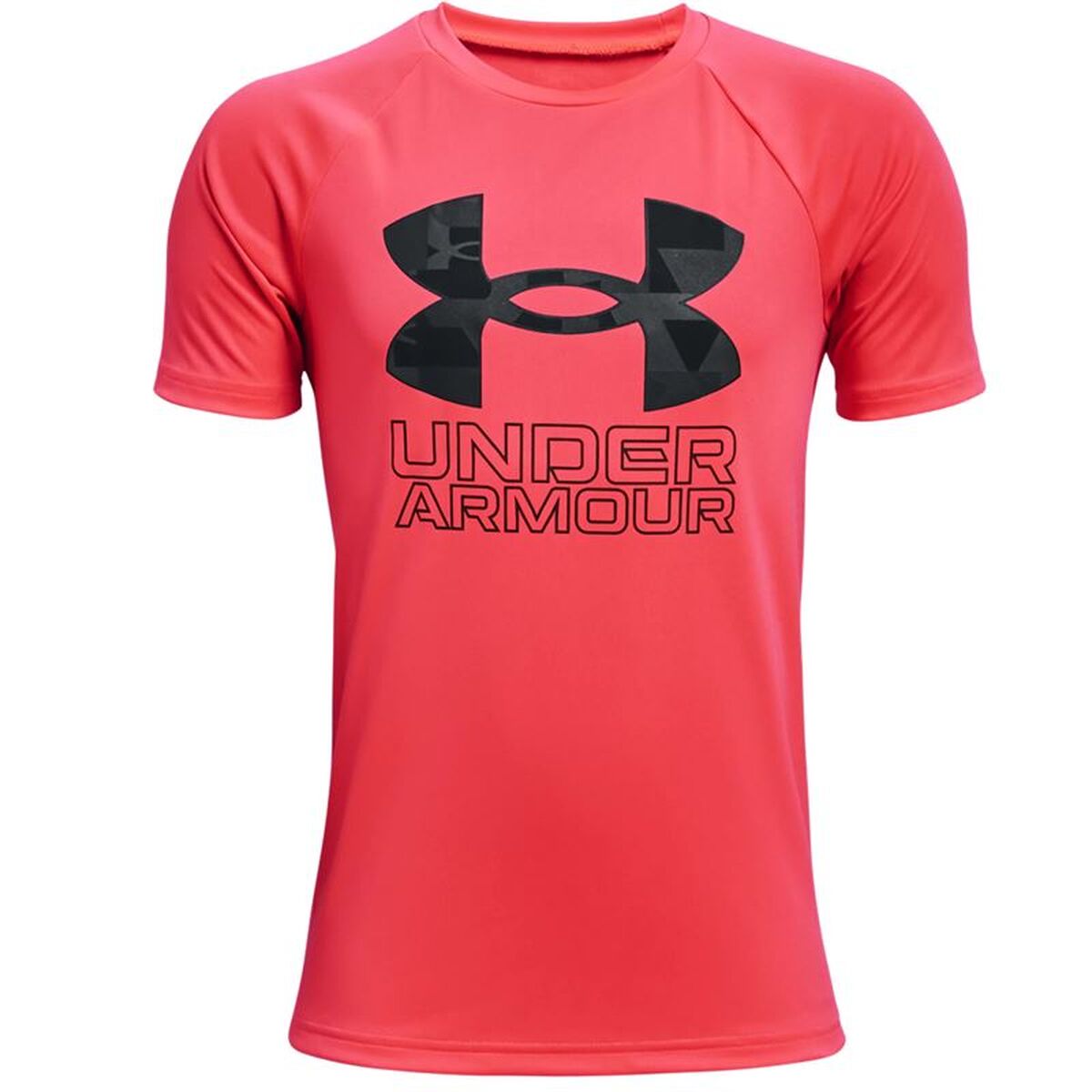 Maglia A Maniche Corte Per Bambini Under Armour Tech Hybrid Rosso Taglia:14-16 Anni
