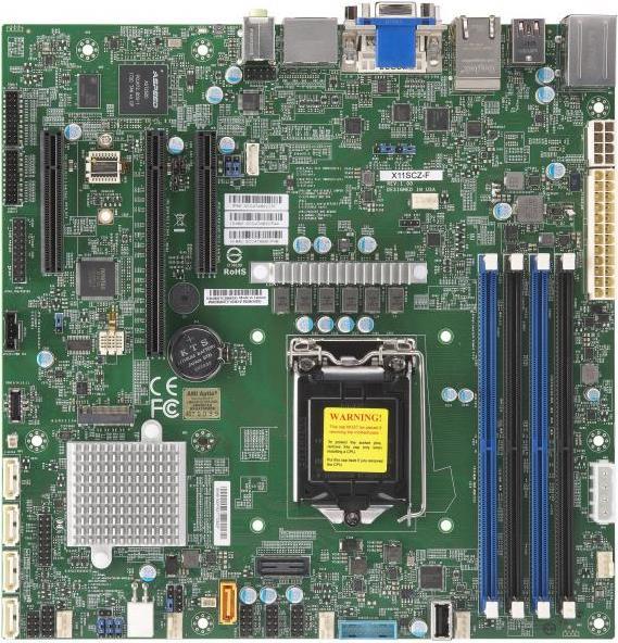 Supermicro X11scZ-F - Intel - Lga 1151 (socket H4) - Intel® Celeron® - Intel® Core™ I3 - Intel® Pentium® - Intel® Xeon® - Ddr4-Sdram - Dimm - 1600,18
