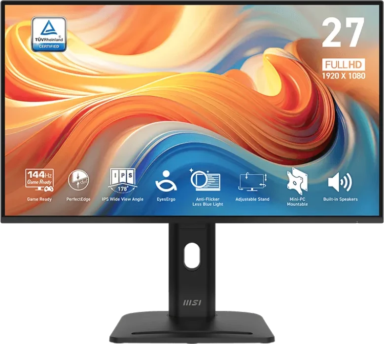 Msi Pro Mp275pg E14 27 Zoll Fhd 1920x1080 Ips 144hz 1ms Hdr Lautsprecher Hdmi 2.0 Dp  (9s6-3pe49M-001)