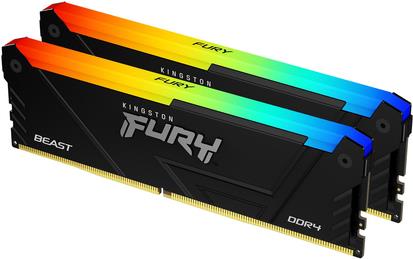 Kingston 32gb Ddr4-3600mt/s Cl18 Dimm (kit Of 2) Fury Beast Rgb (kf436c18bb2ak2/32)