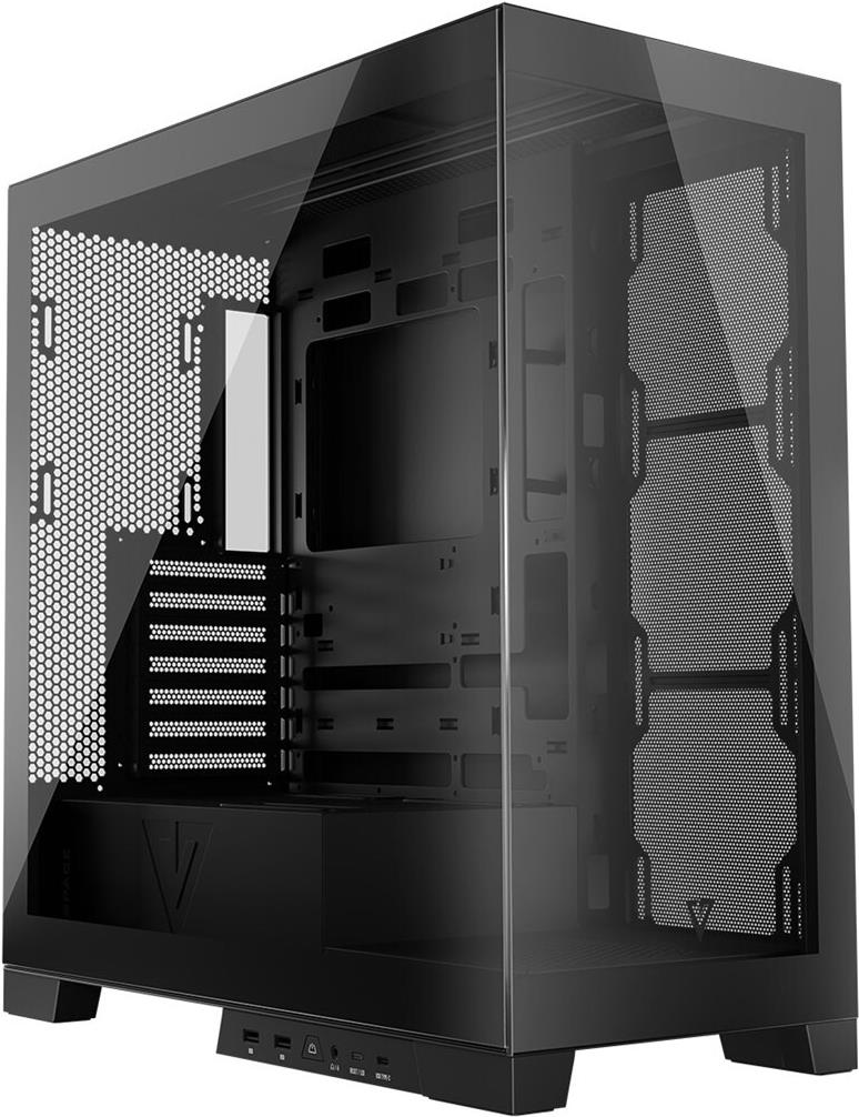Computergehäuse Modecom Volcano Space Midi Usb 3.0 X 2 CypE-C Schwarz (aT-SpacE-PG-NF-10-000000-0002)