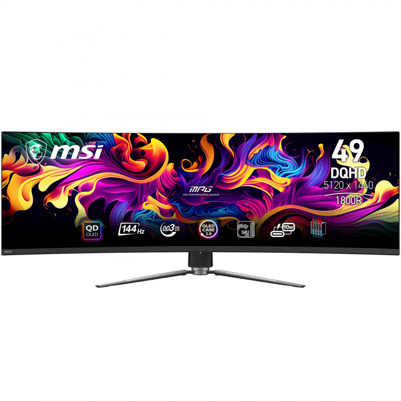 Mpg 491cqpde QD-Oled, 124,5 Cm (49 Zoll) Curved, 144hz, Adaptive Sync, Oled, Qd - Dp, 2xhdmi [energieklasse F] (9s6-3fa84T-008)