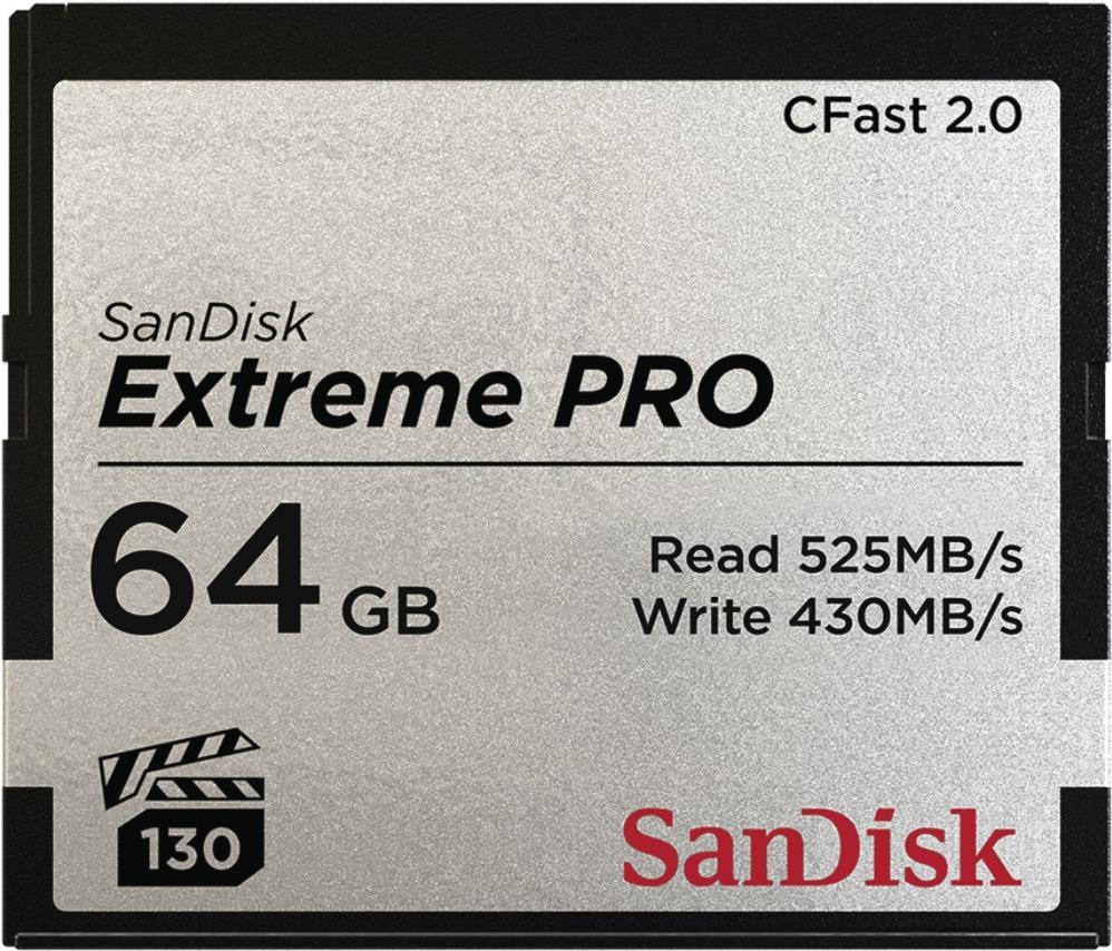 Sandisk Extreme Pro - FlasH-Speicherkarte - 64 Gb - Cfast 2.0