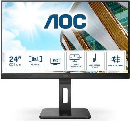 Aoc P2 24p2qm Led Display 60,5 Cm (23.8" ) 1920 X 1080 Pixel Full Hd Schwarz [energieklasse E] (24p2qm)