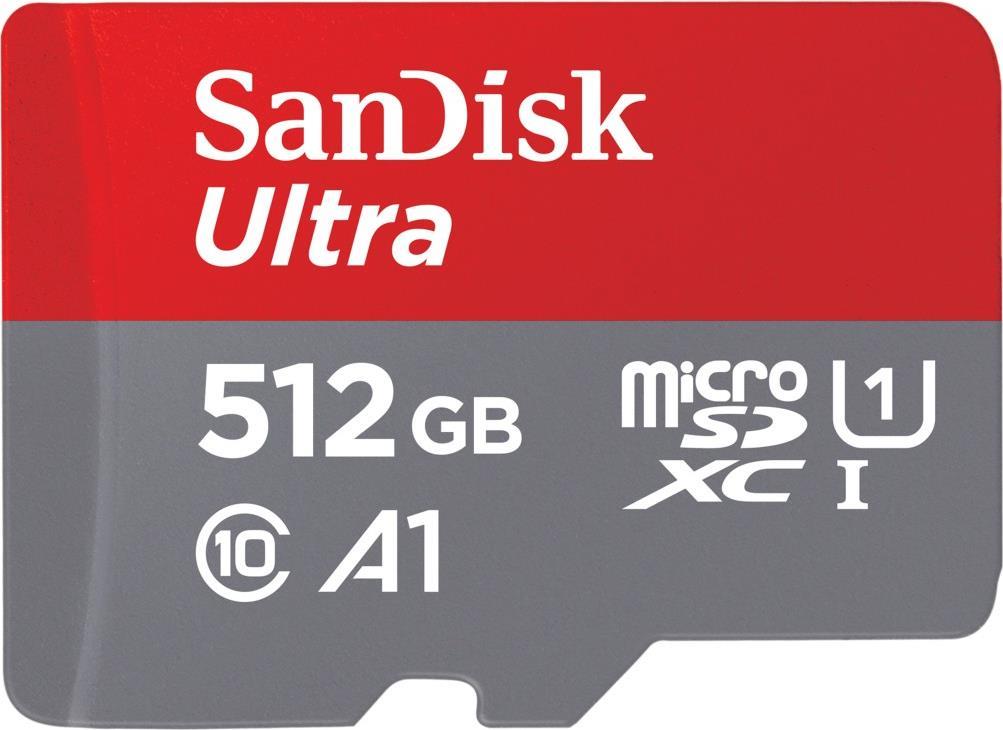 Sandisk Microsdhc Ultra 512gb (uhS-1/cl.10/100mb/s) + Adapter, Tablet (00215485)