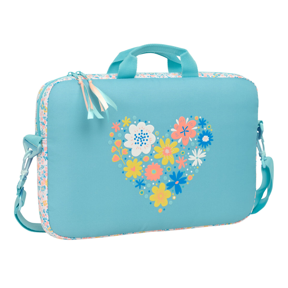 Valigetta Per Portatile Moos Fiori Multicolore 40 X 27 X 4 cm