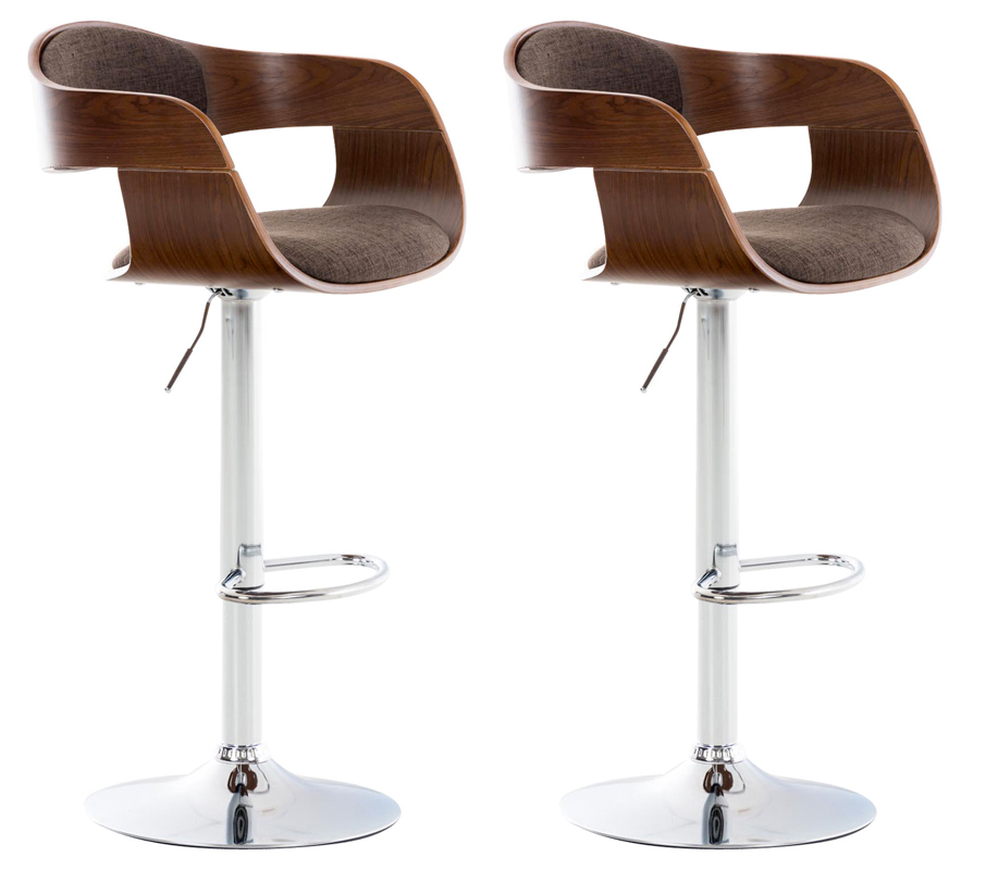 2er Set Barhocker Kingston C Stoff