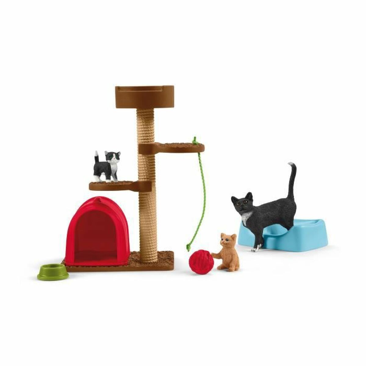Animali Schleich Playtime For Cute Cats Plastica Gatti