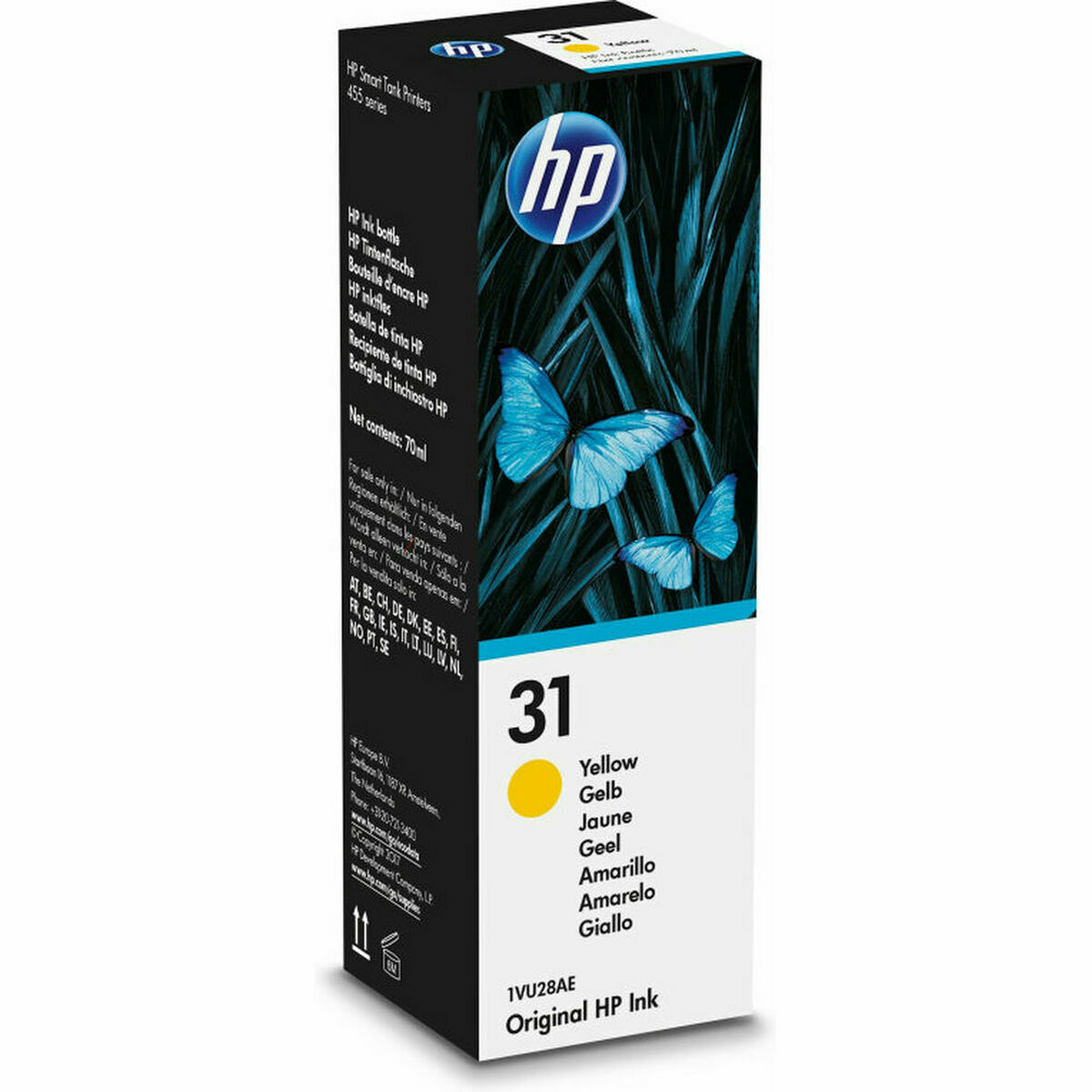 Inchiostro Per Ricaricare Le Cartucce Hp 1vu28ae Giallo