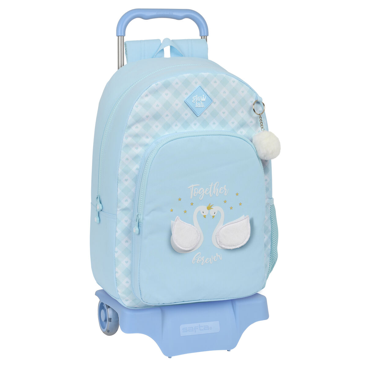 Trolley Per La Scuola Glow Lab Cisnes Azzurro 30 X 46 X 14 cm