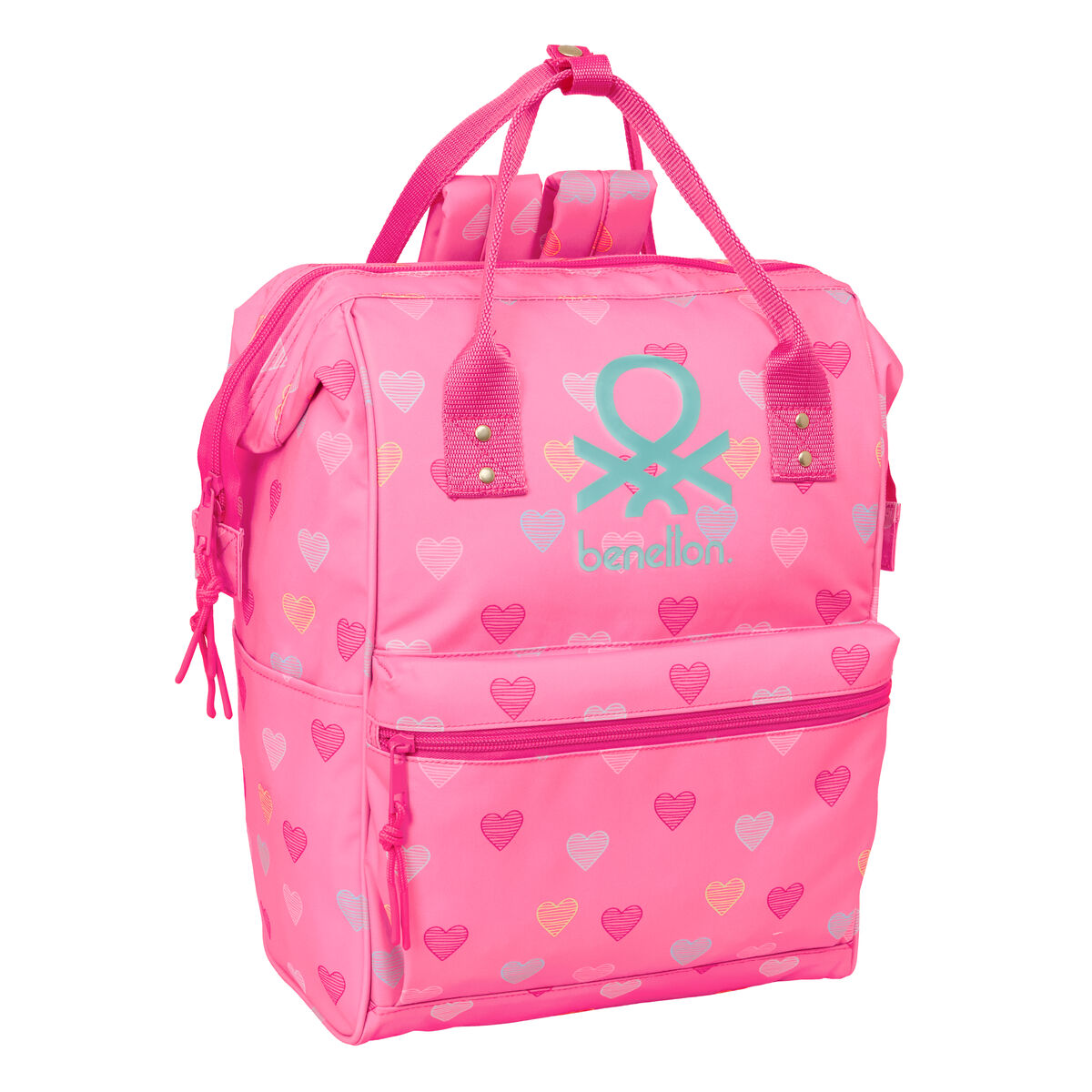 Zaino Scuola Benetton Benetton Rosa 27 X 40 X 19 cm