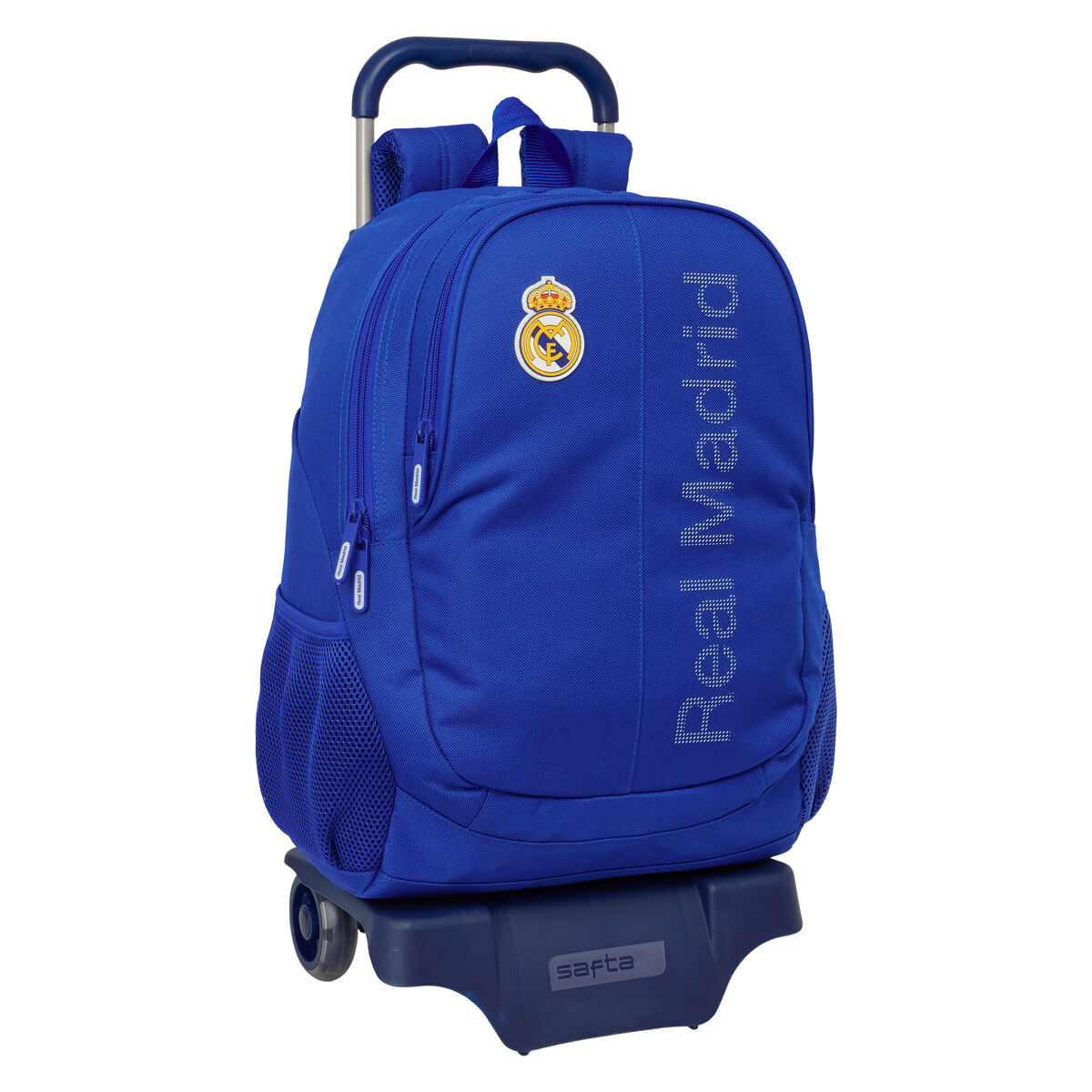 Zaino Scuola Real Madrid C.f. Azzurro 32 X 44 X 16 cm