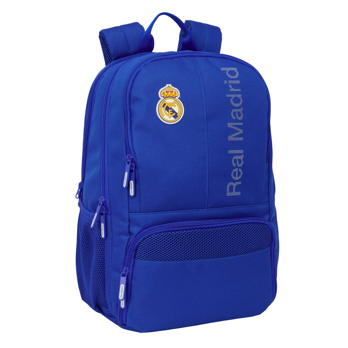 Zaino Scuola Real Madrid C.f. Azzurro 30 X 42 X 17 cm
