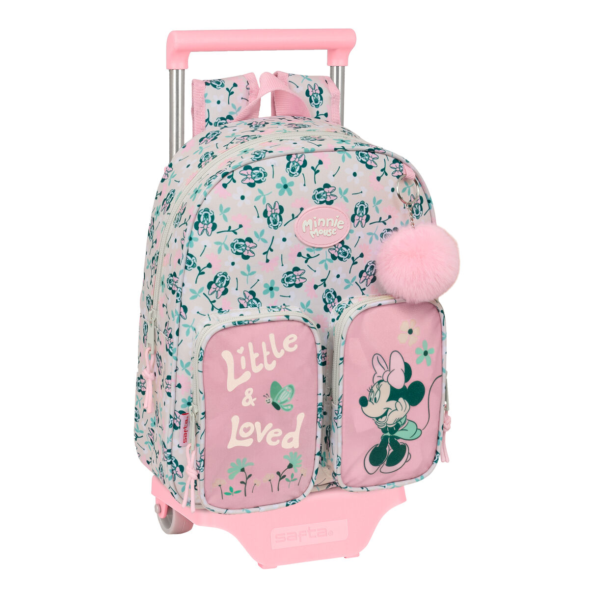 Zaino Scuola Minnie Mouse Minty Rosa 28 X 34 X 10 cm