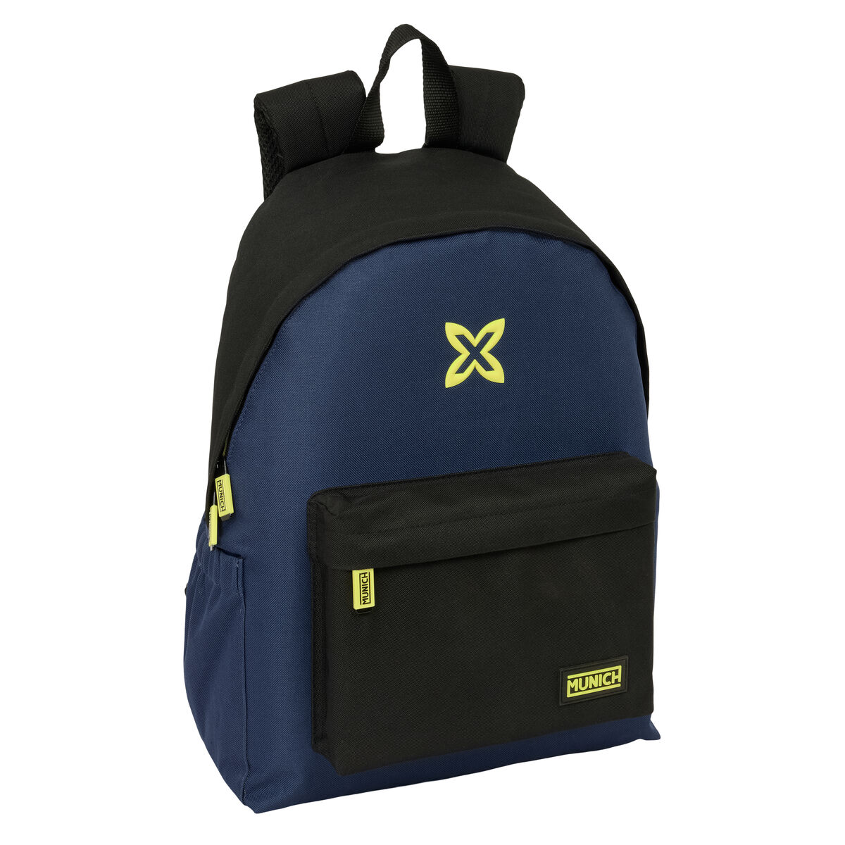 Zaino Scuola Munich Track Azzurro Nero 31 X 43 X 13 cm
