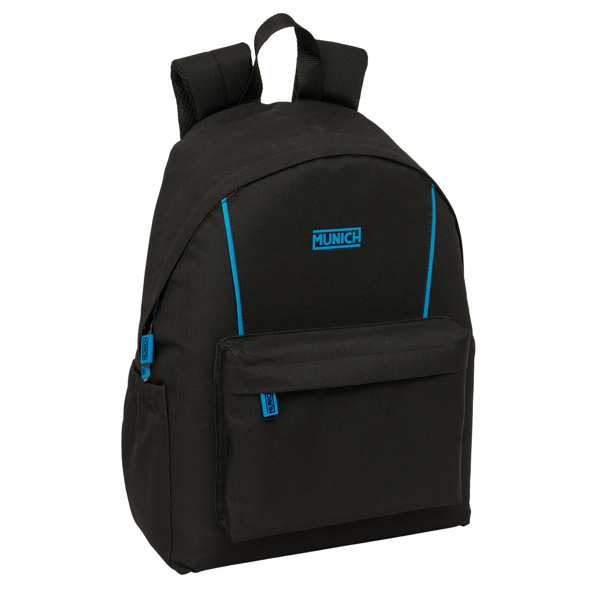 Zaino Scuola Munich Road Azzurro Nero 31 X 43 X 13 cm