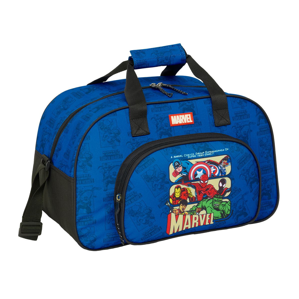 Borsa Da Palestra The Avengers Azzurro Nero 40 X 24 X 23 cm